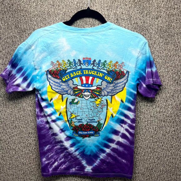 Grateful Dead Still Truckin Tour T Shirt Mens S Multicolor Tie Dye Graphic - Picture 2 of 11